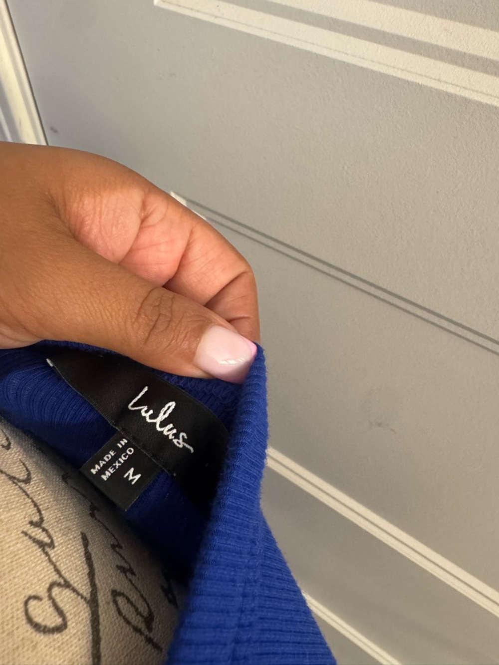 Lulu's Royal Blue Ribbed Tank NEW - Picture 4 of 5